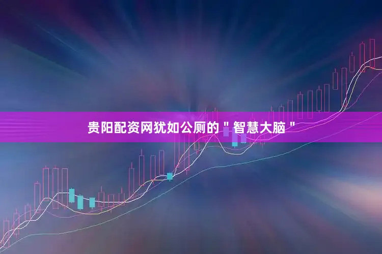 贵阳配资网犹如公厕的＂智慧大脑＂